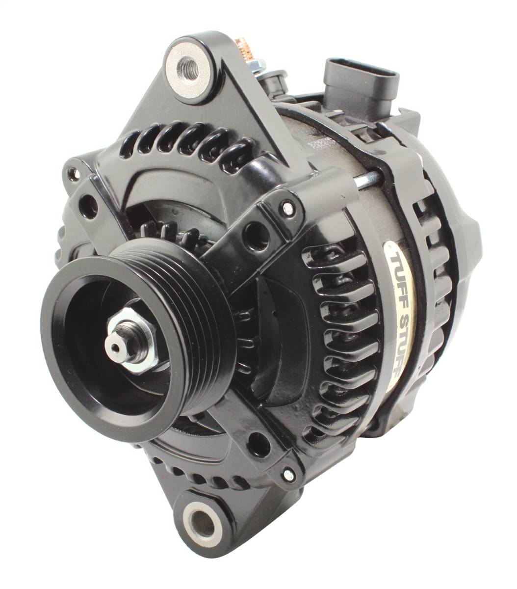 Tuff Stuff Performance - Alternator; 225 AMP - OEM Wire - 6 Groove - Stealth Black; 8319B6GOE