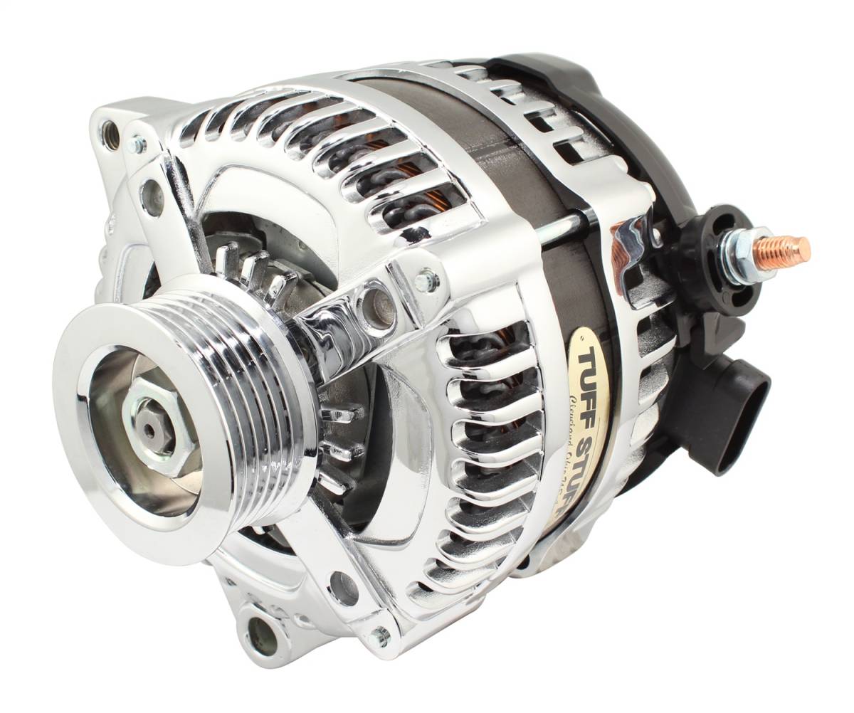 Tuff Stuff Performance - Alternator; 225 AMP - OEM Wire - 6 Groove - Chrome; 8320C6GOE