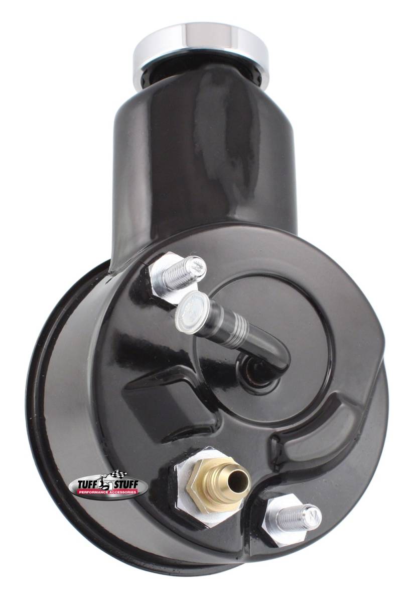 Tuff Stuff Performance - Power Steering Pump; Direct Fit - 5/8 in. Keyed Shaft - 3/8 in.-16 Mounting - Black; 6198B