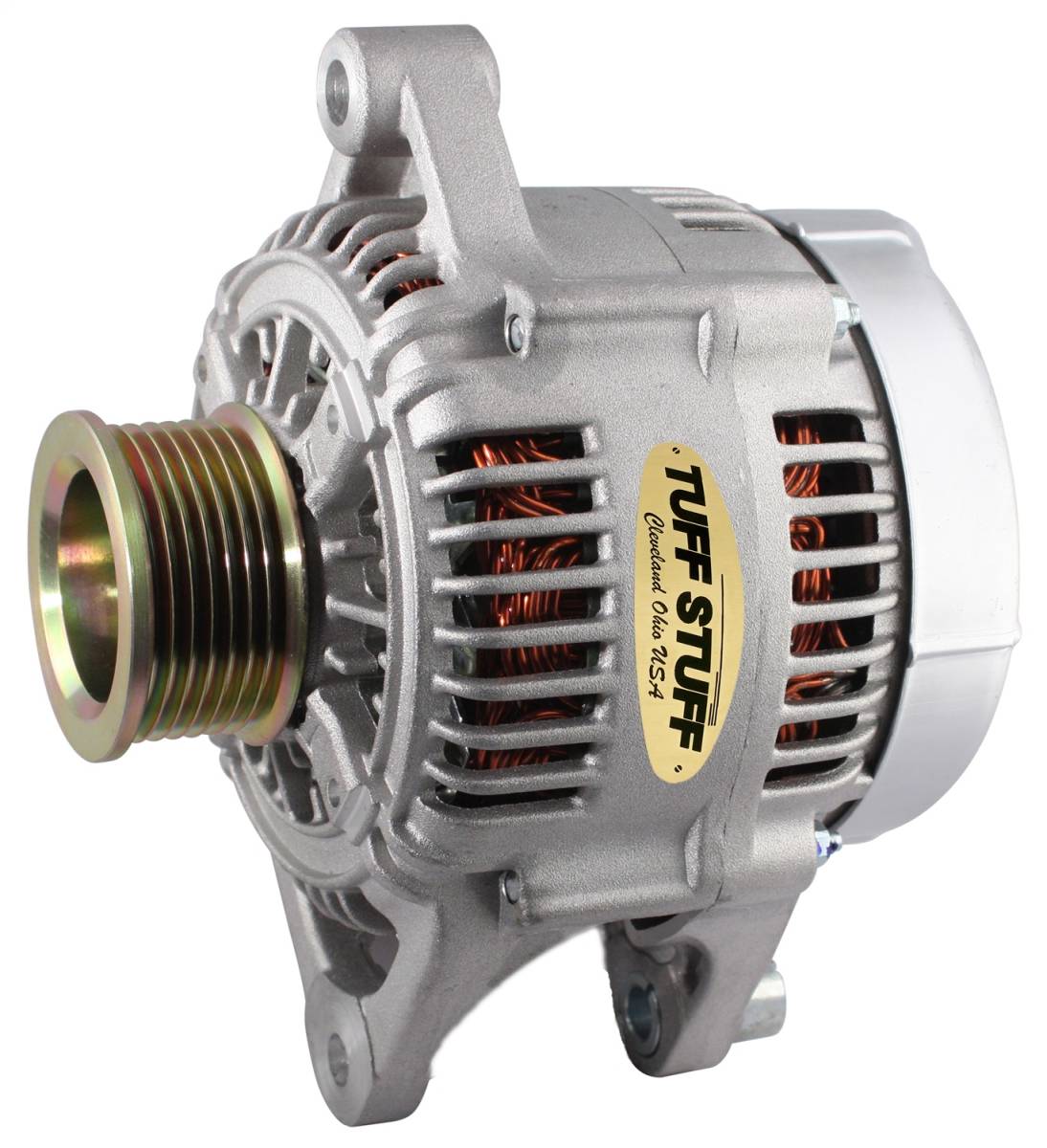 Tuff Stuff Performance - Alternator; 90 AMP - OEM Wire - 7 Groove Pulley - External Regulator - Dodge/Jeep - Factory Cast PLUS+; 7511B