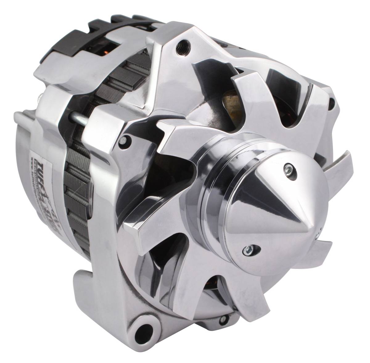 Tuff Stuff Performance - Alternator; 160 AMP - 1 Wire Or OEM Hookup - V Groove Pulley - Polished; 7861BBULL