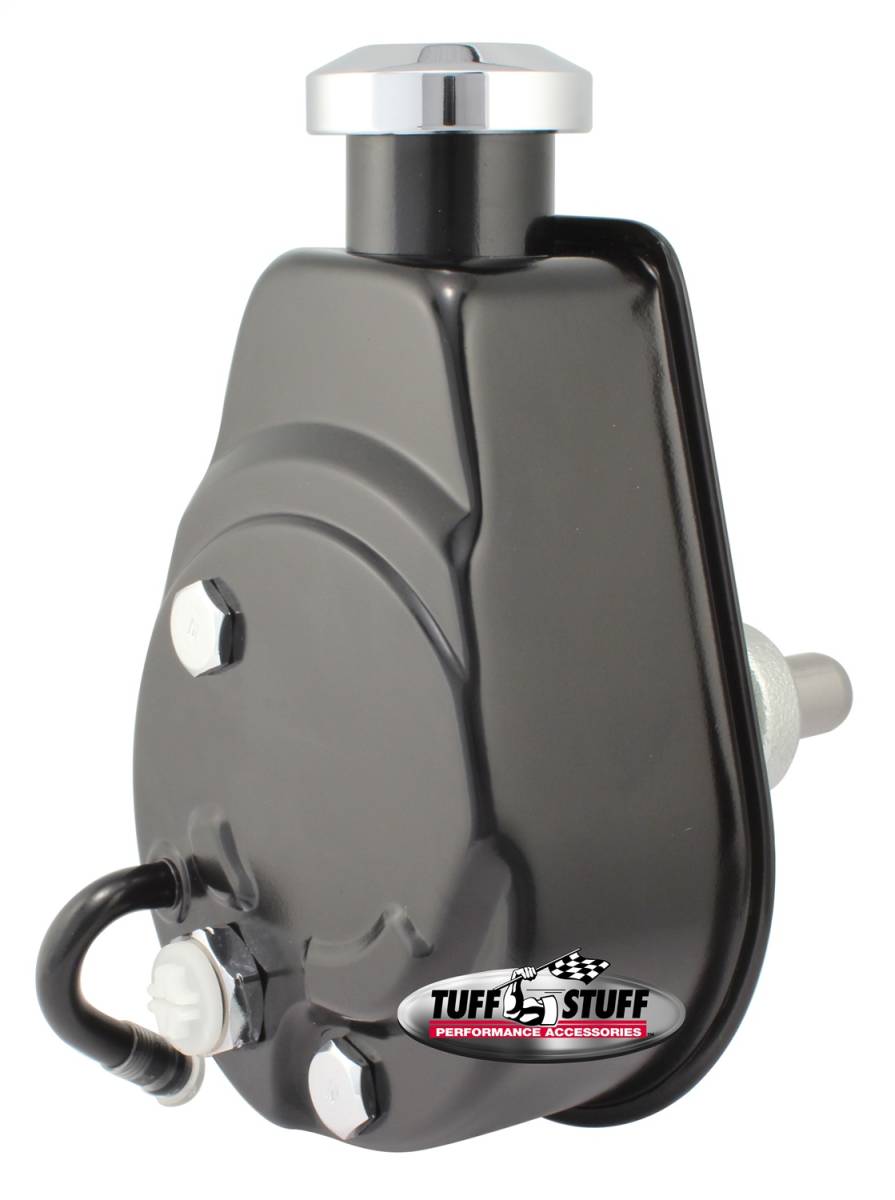 Tuff Stuff Performance - Power Steering Pump; Direct Fit - 3/4 in. Press Fit Shaft - 1200 PSI - 3/8 in.-16 Mtg. Holes - Black; 6189B