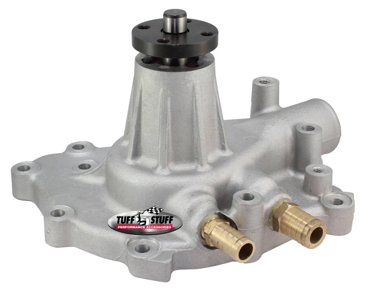Tuff Stuff Performance - Water Pump; 5.437 in. Hub Height - 5/8 in. Pilot - w/Pass. Side Inlet - Aluminum Casting - Factory Cast PLUS+; 1432
