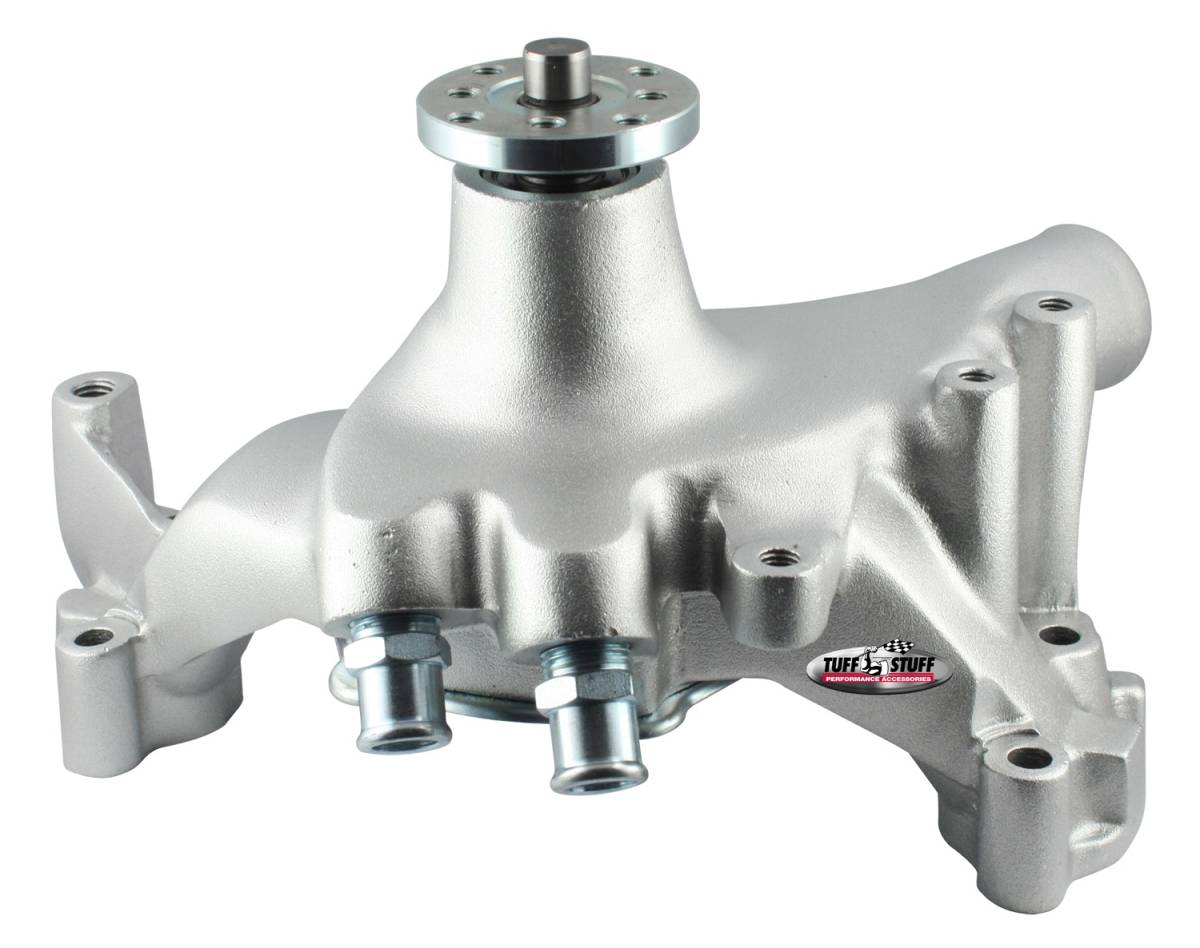 Tuff Stuff Performance - Water Pump; 7.281 in. Hub Height - 5/8 in. Pilot - Long - Flat Smooth Top And (2) Threaded Water Ports - Factory Cast PLUS+; 1459