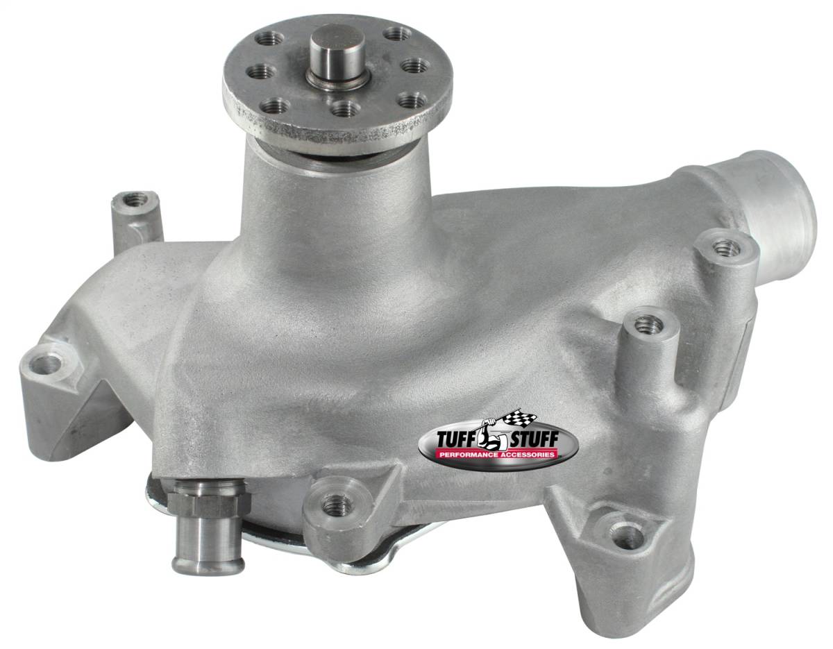 Tuff Stuff Performance - Water Pump; 6.937 in. Hub Height - 5/8 in. Pilot - Long - Reverse Rotation - Aluminum Casting - Factory Cast PLUS+ - For Custom Serpentine Systems Only; 1511NCREV