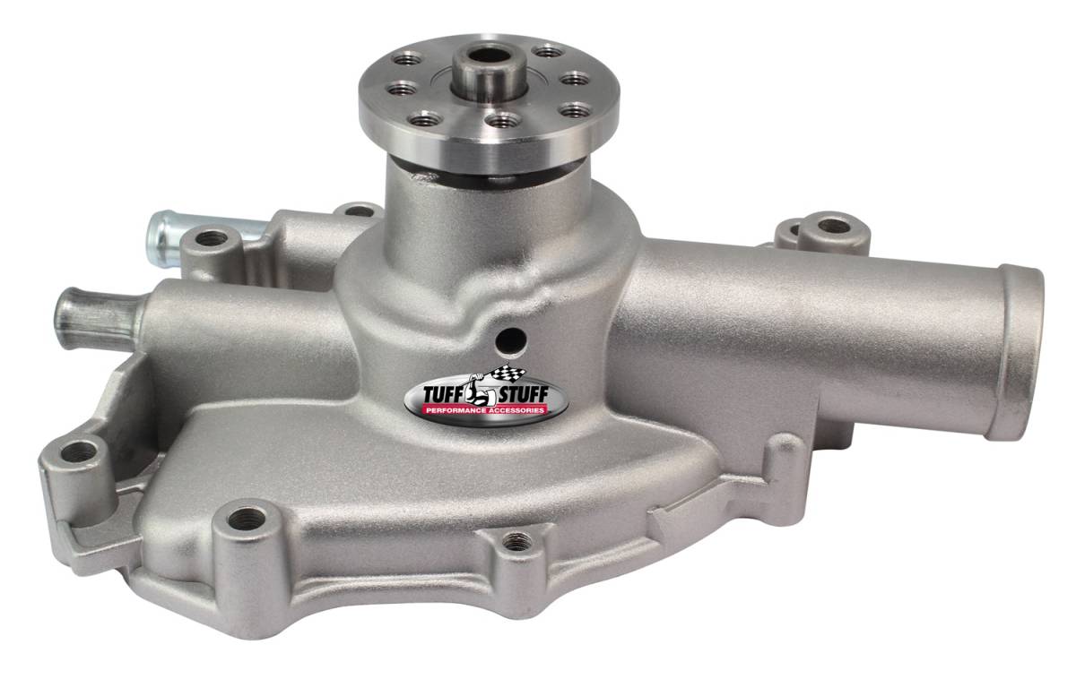 Tuff Stuff Performance - Water Pump; 4.312 in. Hub Height - 3/4 in. Pilot - Shorty - Aluminum Casting - Factory Cast PLUS+ - Driver Side Inlet; 1625NJ