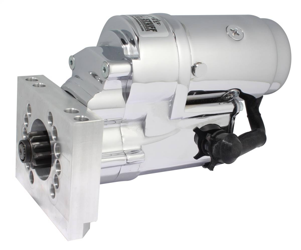 Tuff Stuff Performance - Starter; Tuff Torque - 18:1 - Straight Mounting Block - 153 Or 168 Tooth Flywheel - Chrome; 3193NA