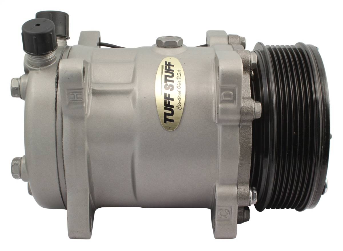 Tuff Stuff Performance - A/C Compressor; R134A Series - 6 Groove Pulley - Factory Cast PLUS+; 4515NC6G