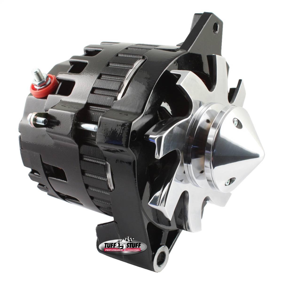 Tuff Stuff Performance - Alternator; 160 AMP - 1 Wire Or OEM Hookup - V Groove Pulley - Black; 7935CBULL