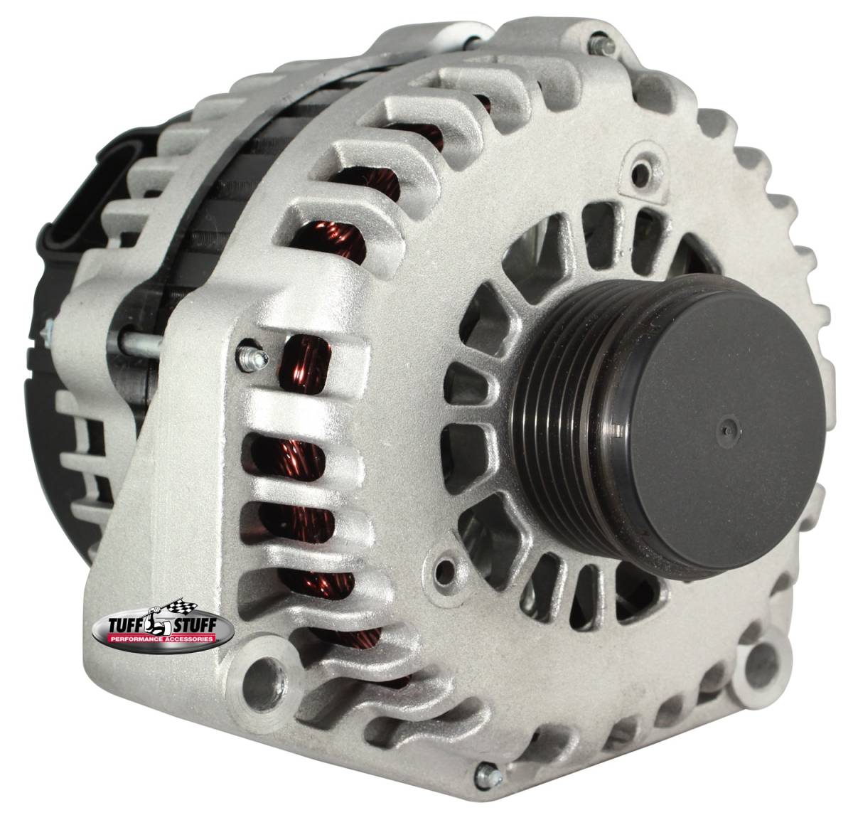 Tuff Stuff Performance - Alternator; 180 AMP - OEM Wire - 6 Groove Clutch Pulley - Factory Cast PLUS+; 8299B
