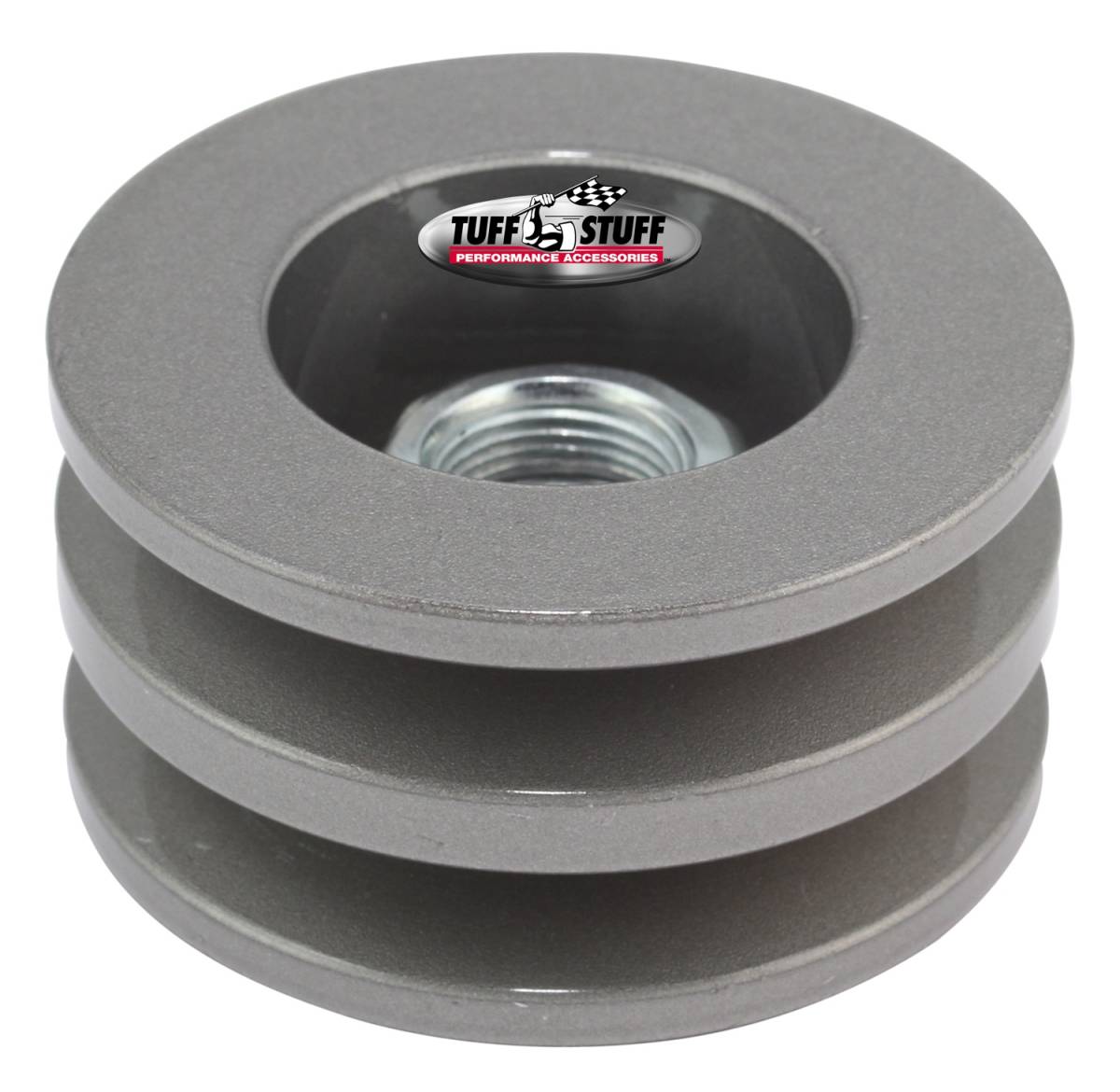 Tuff Stuff Performance - Alternator Pulley; 2.628 in. - Double V Groove - Incl. Lock Washer/Nut - As Cast; 7610FC