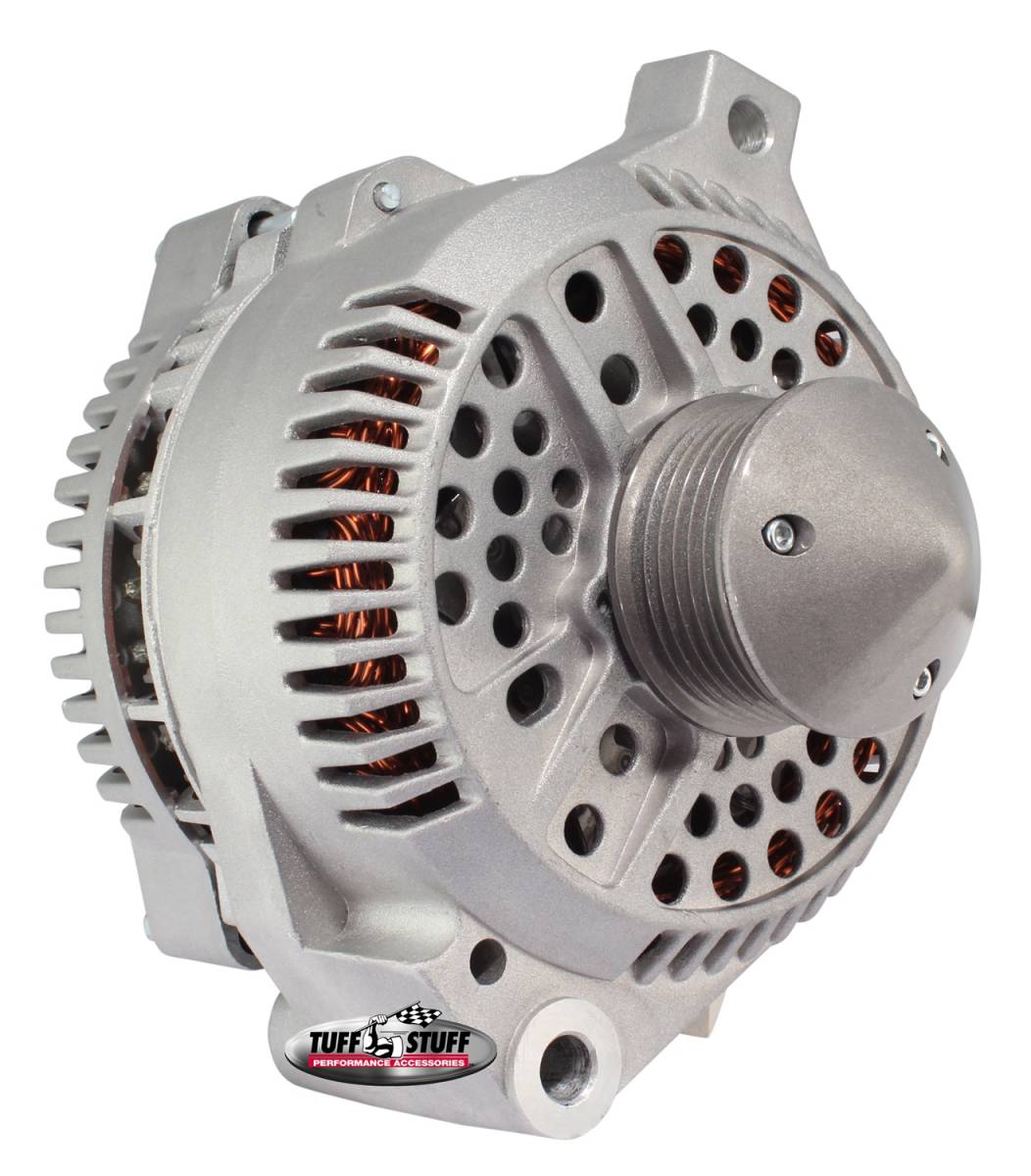 Tuff Stuff Performance - Alternator; 225 AMP - OEM Wire - 6 Groove Bullet Pulley - Internal Regulator - Factory Cast PLUS+; 7771FBULL6G