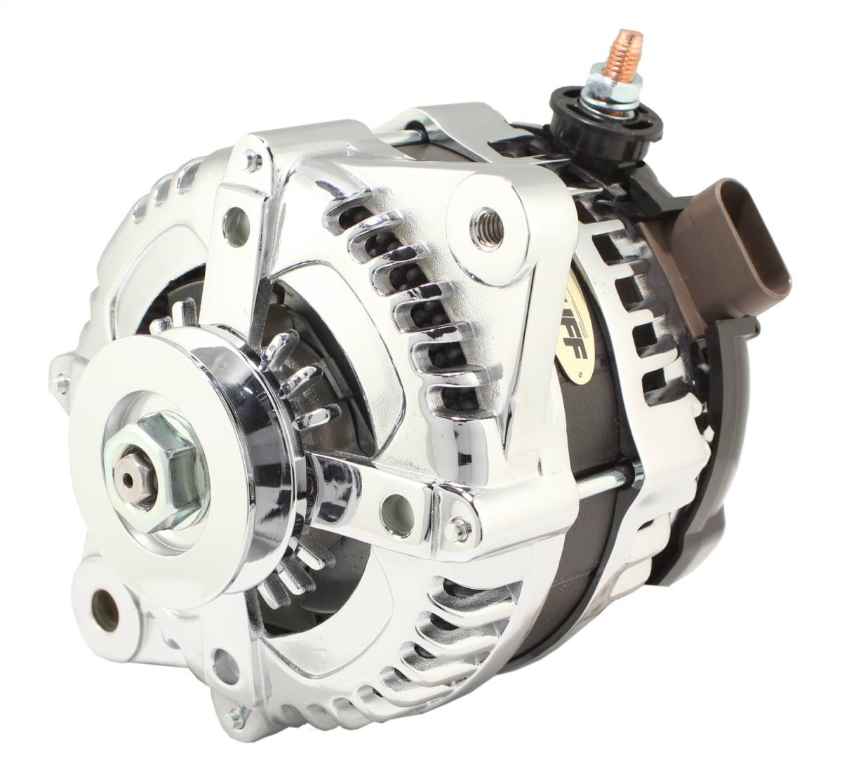 Tuff Stuff Performance - Alternator; 225 AMP - OEM Wire - 1 Groove - Chrome; 8319C1GOE