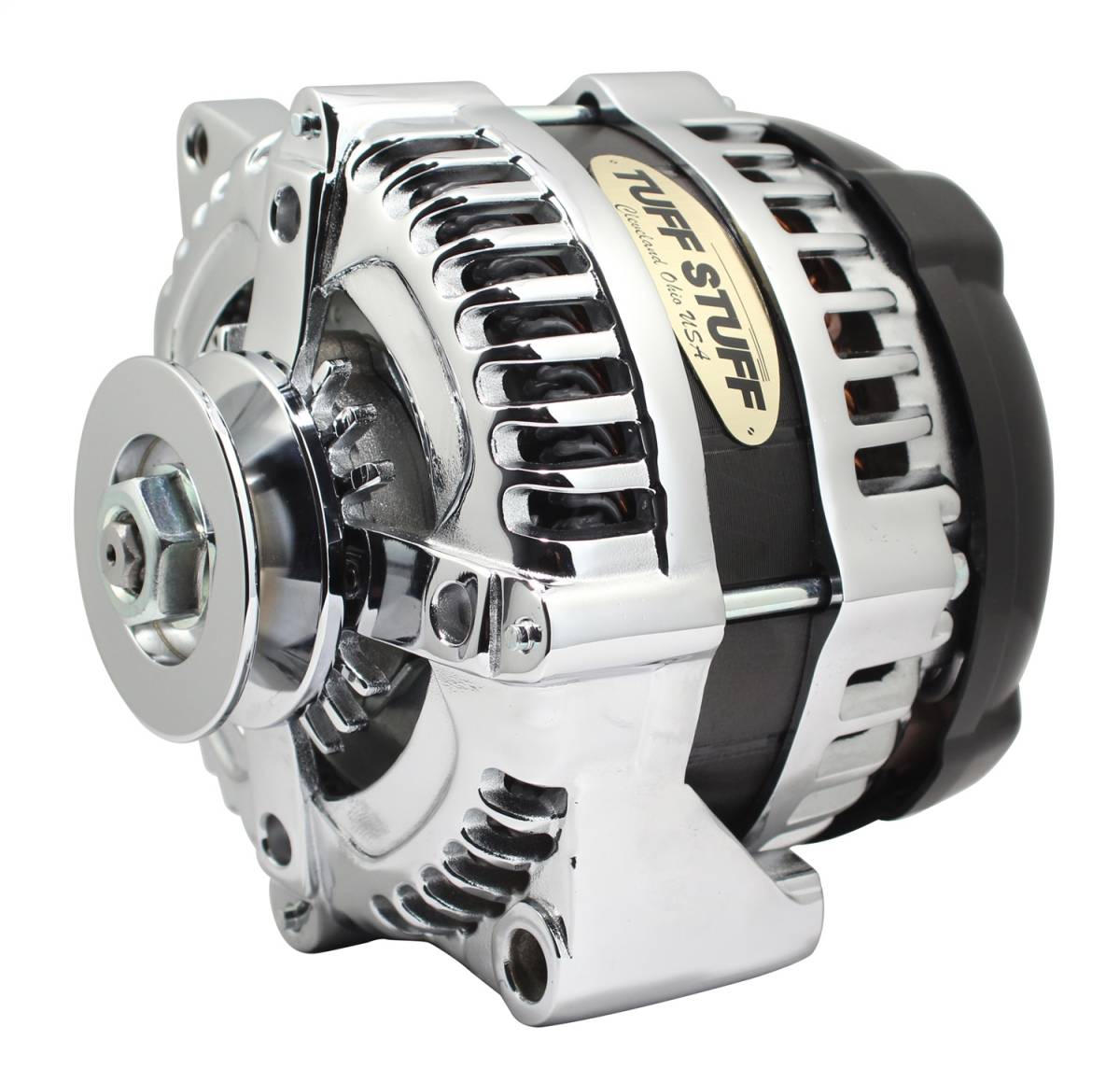 Tuff Stuff Performance - Alternator; 225 AMP - 1 Wire - 1 Groove - Chrome - For PN [7866]; 8321C1G1W