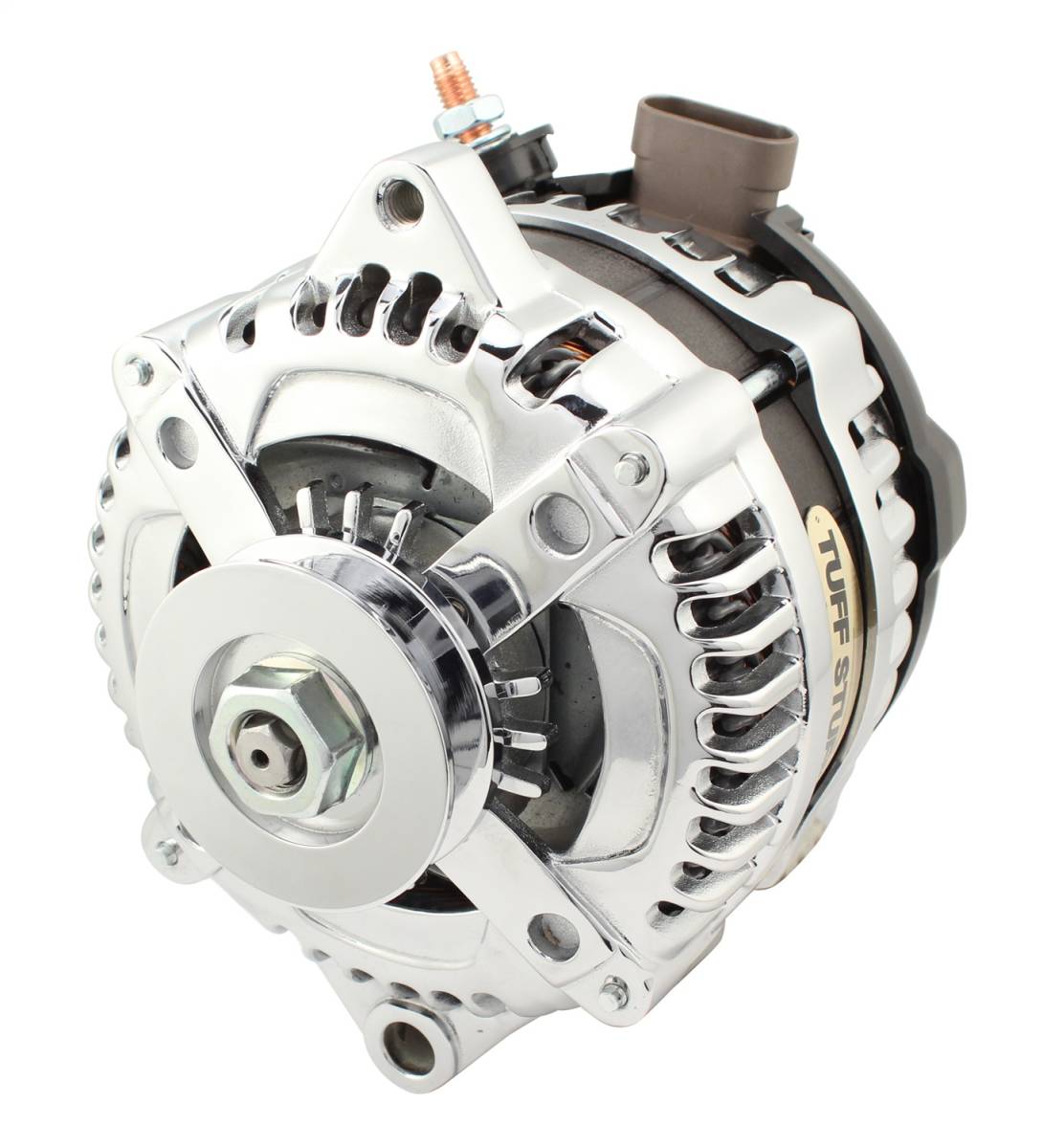 Tuff Stuff Performance - Alternator; 225 AMP - OEM Wire - 1 Groove - Chrome; 8321C1GOE