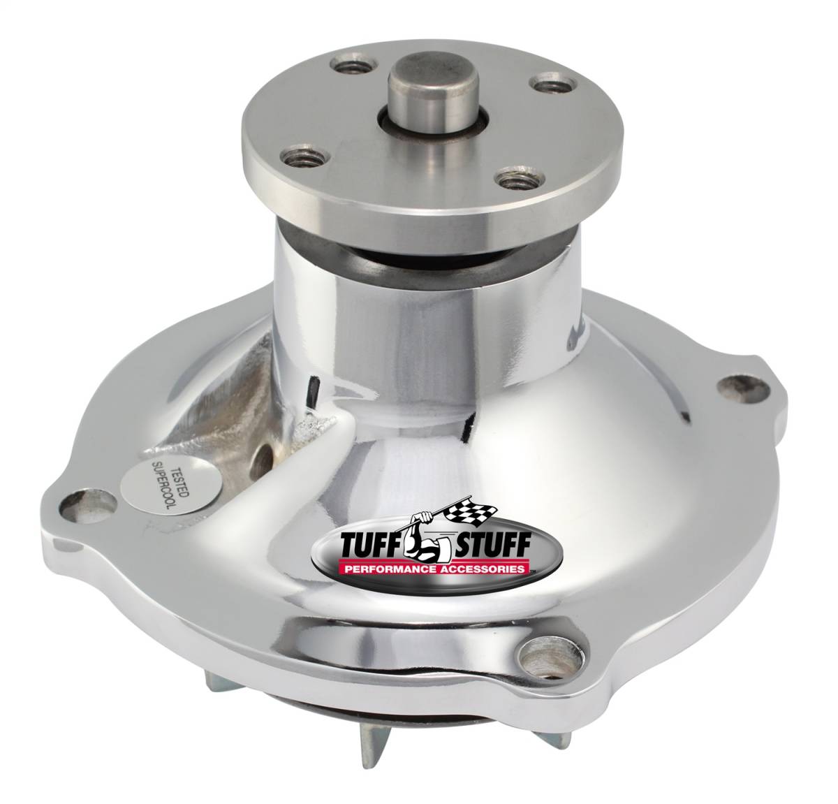 Tuff Stuff Performance - Water Pump; 3.078 in. Hub Height - 5/8 in. Pilot - Chrome; 1317NB