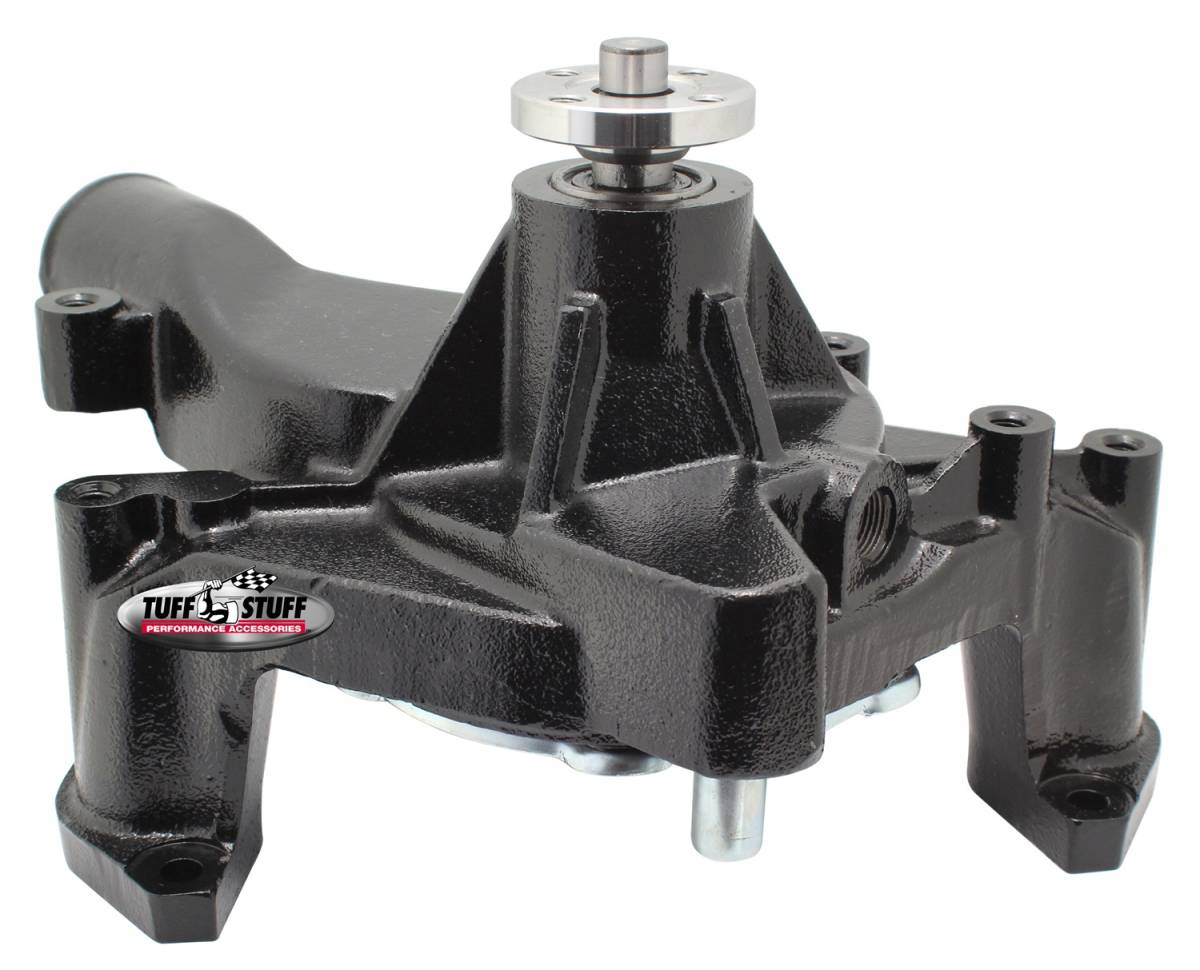 Tuff Stuff Performance - Water Pump; 7.578 in. Hub Height - 5/8 in. Pilot - Threaded Water Port - Stealth Black Powder Coat; 1421C