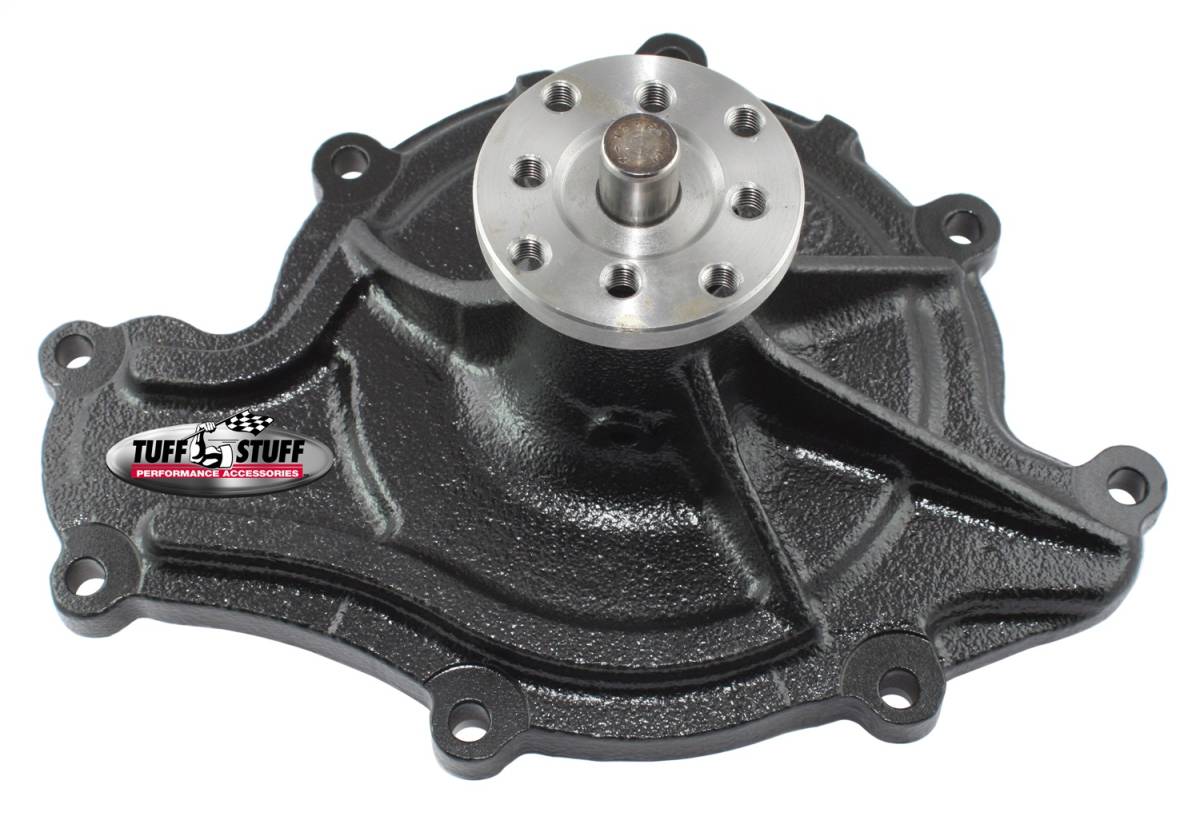 Tuff Stuff Performance - Water Pump; 3.625 in. Hub Height - 5/8 in. Pilot - Standard Flow - 8 Bolt - Stealth Black Powder Coat; 1445NB