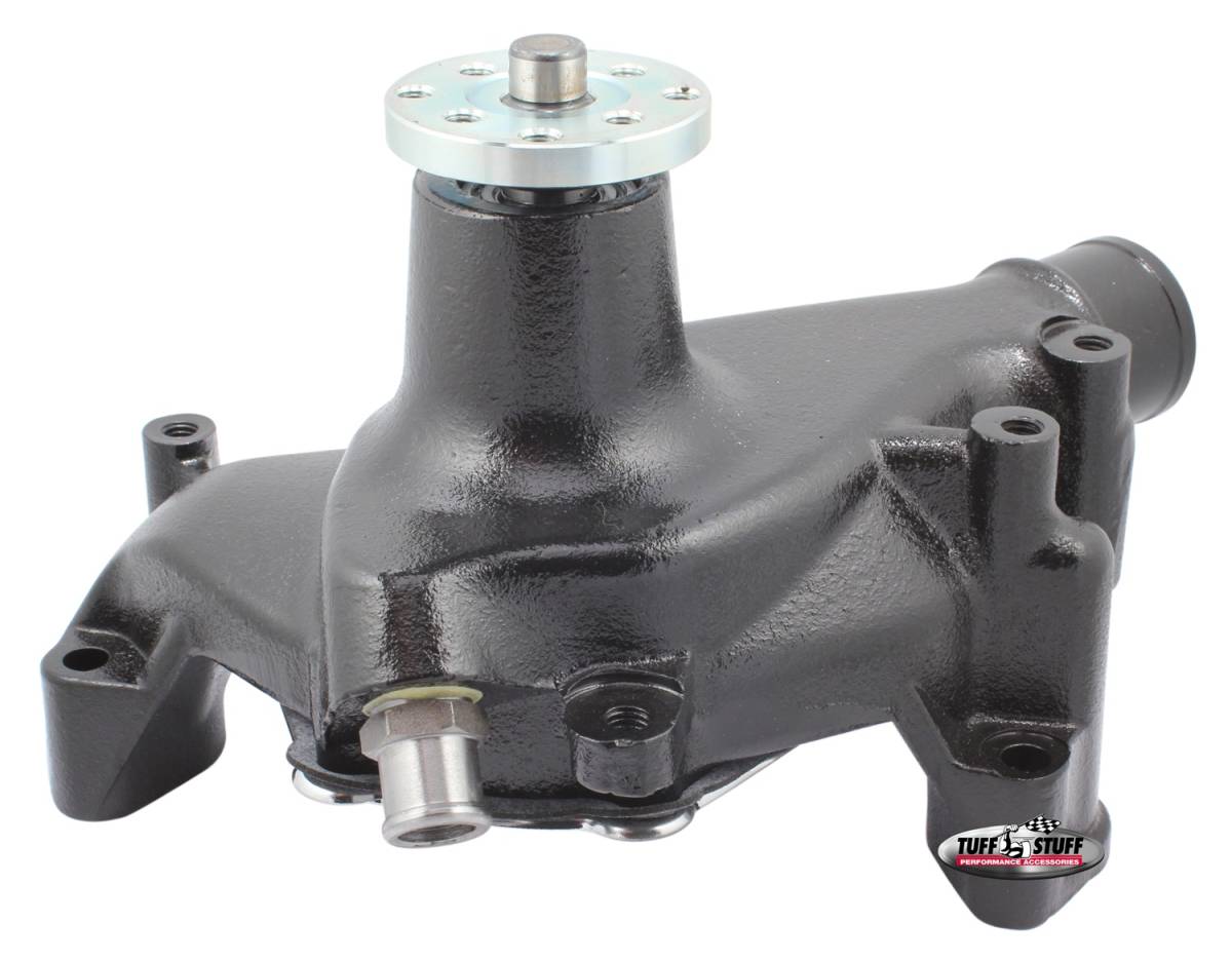Tuff Stuff Performance - Water Pump; 6.937 in. Hub Height - 5/8 in. Pilot - Long - Threaded Water Port - Stealth Black Powder Coat; 1449NC