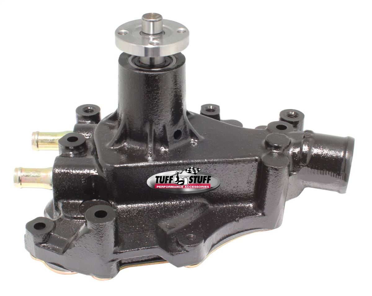 Tuff Stuff Performance - Water Pump; 5.687 in. Hub Height - 5/8 in. Pilot - w/Driver Side Inlet - Windsor Only - Stealth Black Powder Coat; 1468C