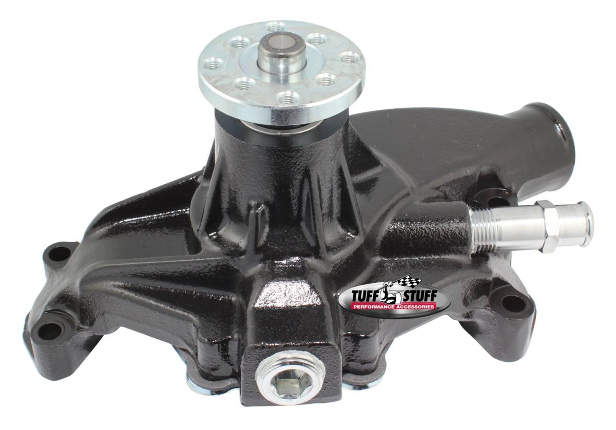 Tuff Stuff Performance - Water Pump; 5.843 in. Hub Height - 3/4 in. Pilot - Threaded Water Port - Stealth Black Powder Coat; 1534NC