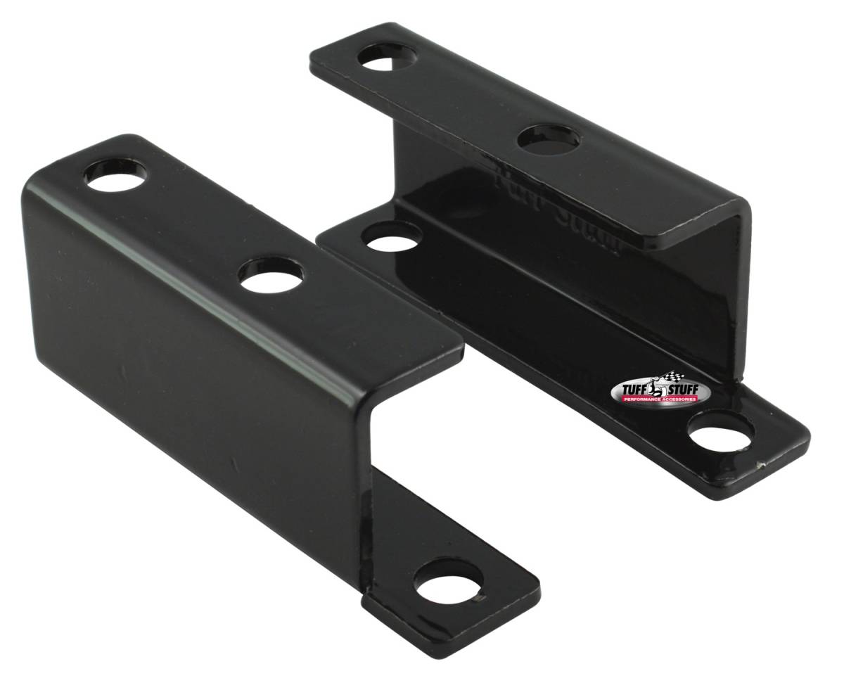 Tuff Stuff Performance - Power Brake Booster Bracket; Incl. Left And Right Side - 1955-1958 GM - For Brake Booster PN[2121/2122/2123/2124/2221/2222/2223/2228/2229/2231] - Stealth Black Powder Coat; 4652C