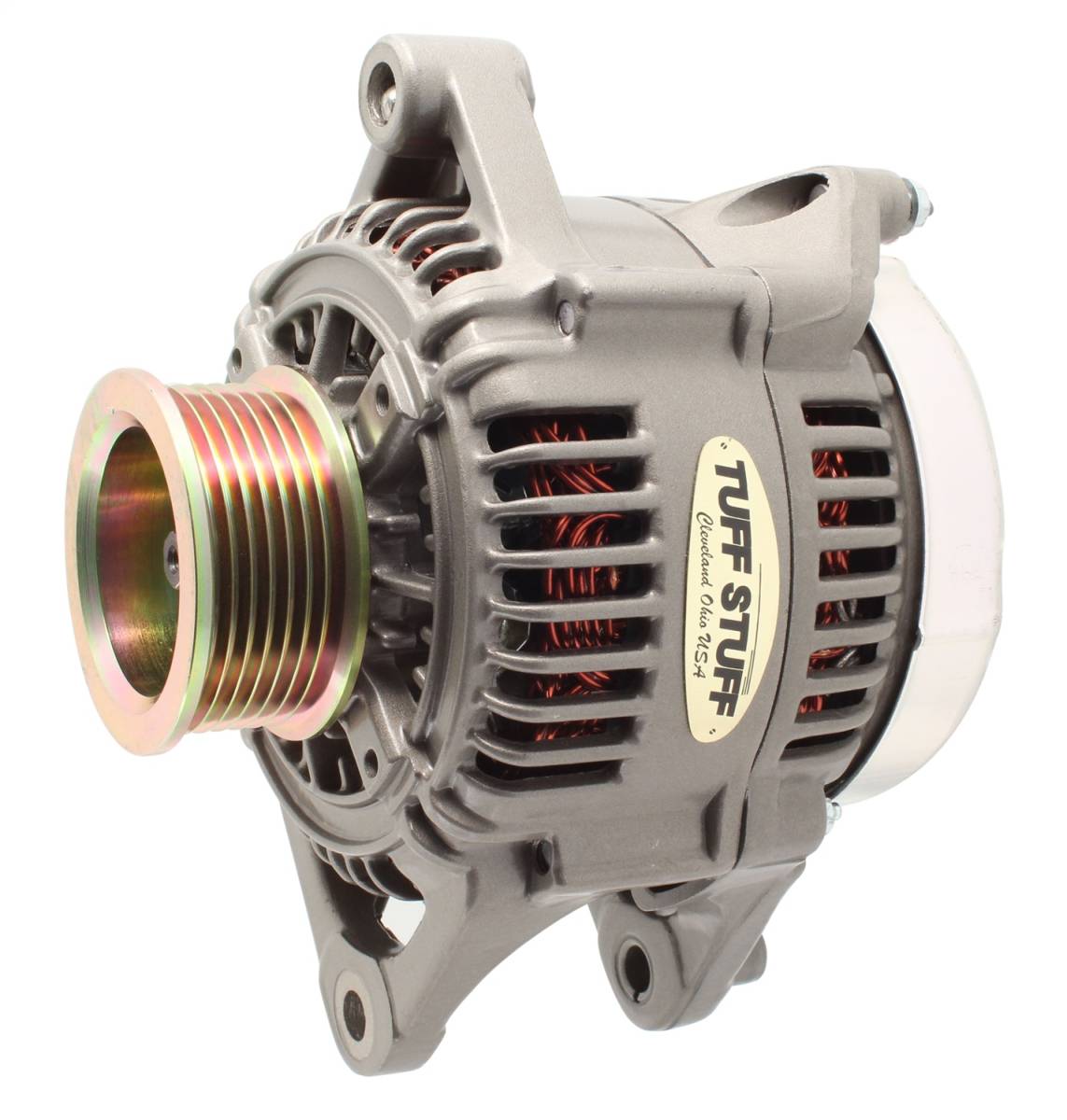 Tuff Stuff Performance - Alternator; 175 AMP Upgrade - OEM Wire - 7 Groove Pulley - External Regulator - Factory Cast PLUS+; 7510D