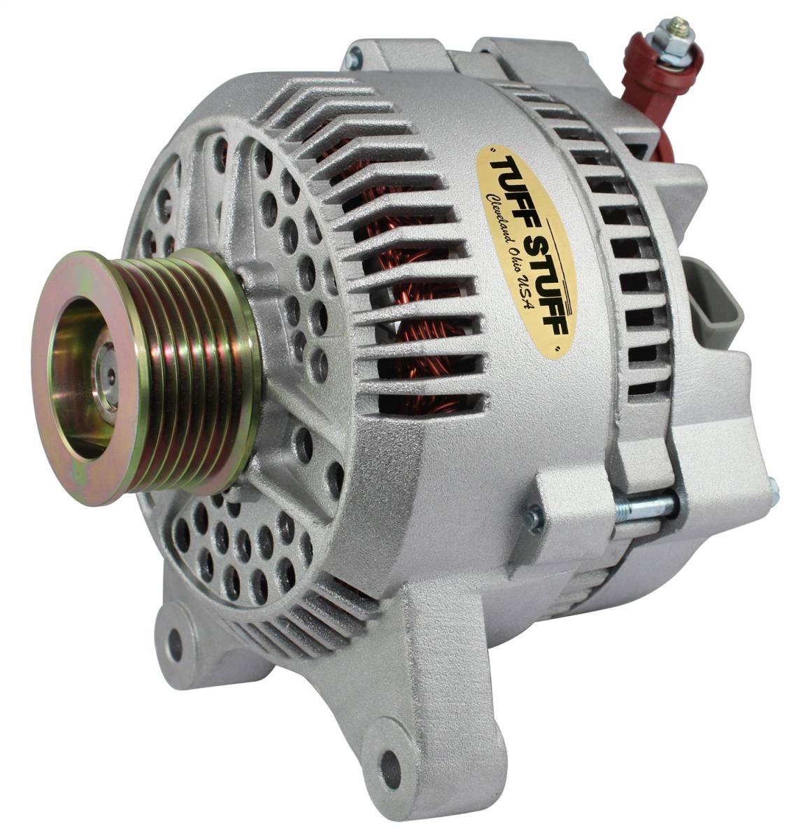 Tuff Stuff Performance - Alternator; 150 AMP - OEM Wire - 7 Groove Pulley - Internal Regulator - Factory Cast PLUS+; 7764