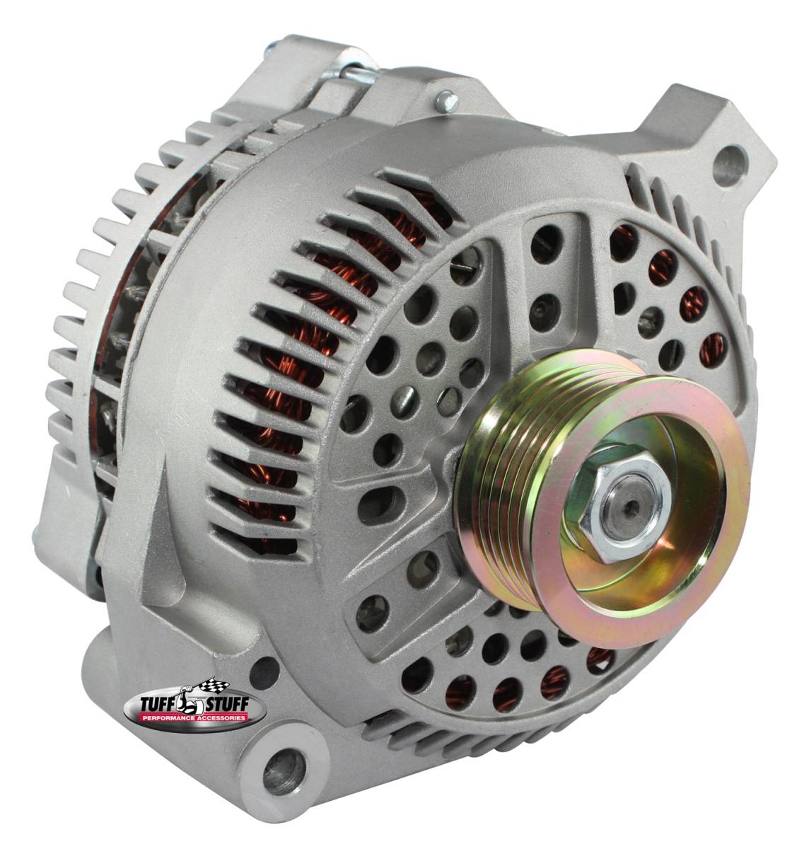 Tuff Stuff Performance - Alternator; 150 AMP - OEM Wire - 6 Groove Pulley - Internal Regulator - Factory Cast PLUS+; 77716G