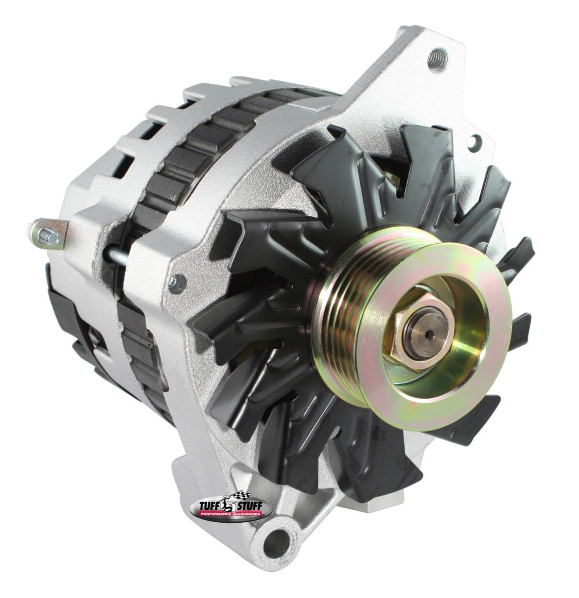 Tuff Stuff Performance - Alternator; 105 AMP - 1 Wire Or OEM - 6 Groove Pulley - Factory Cast PLUS+; 7935-16G
