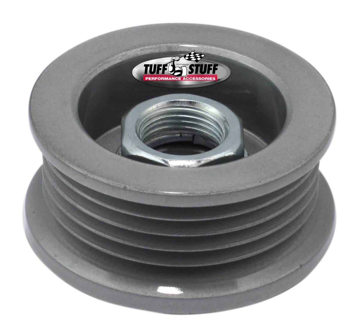 Tuff Stuff Performance - Alternator Pulley; 2.25 in. - 5 Groove Serpentine - Incl. Lock Washer/Nut - As Cast; 7610BC