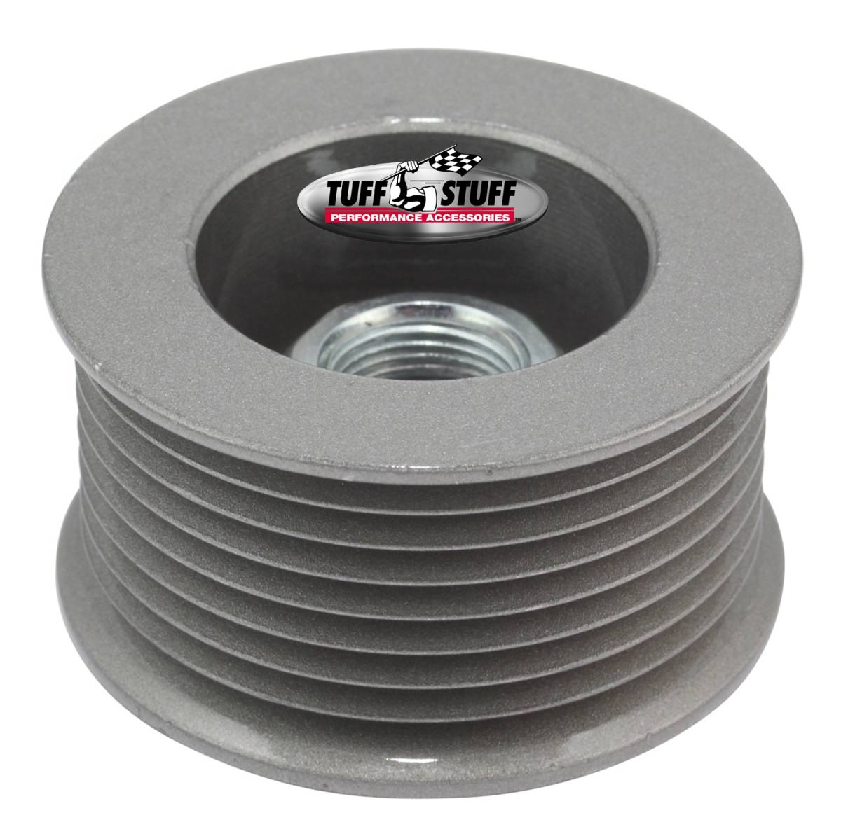 Tuff Stuff Performance - Alternator Pulley; 2.25 in. - 8 Groove Serpentine - Incl. Lock Washer/Nut - As Cast; 7610DC
