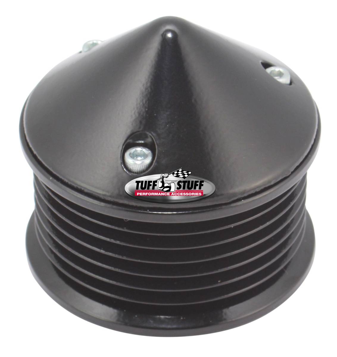 Tuff Stuff Performance - Alternator Pulley; 2.25 in. Pulley - 7 Groove Serpentine - Incl. Lock Washer/Nut - Stealth Black; 7654C