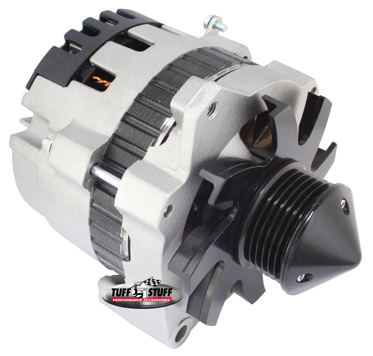 Tuff Stuff Performance - Alternator; 160 AMP - 1 Wire Or OEM Hookup - 6 Groove Pulley - Factory Cast PLUS+; 7861K-16G22