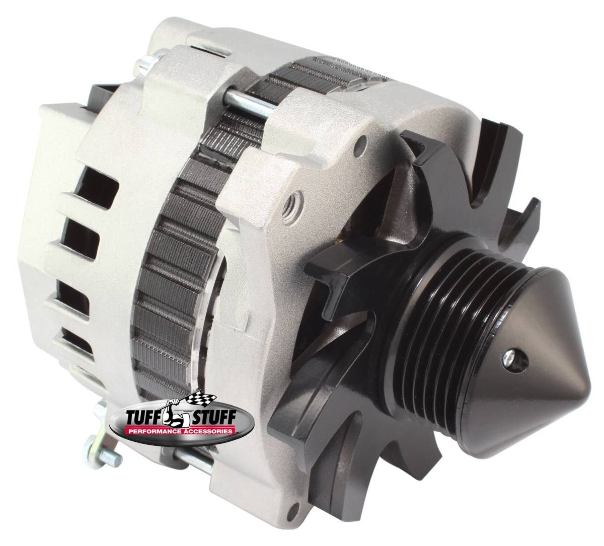 Tuff Stuff Performance - Alternator; 160 AMP - 1 Wire Or OEM Hookup - 6 Groove Pulley - 6.125 in. Bolt To Bolt - Factory Cast PLUS+; 7866K-16G22