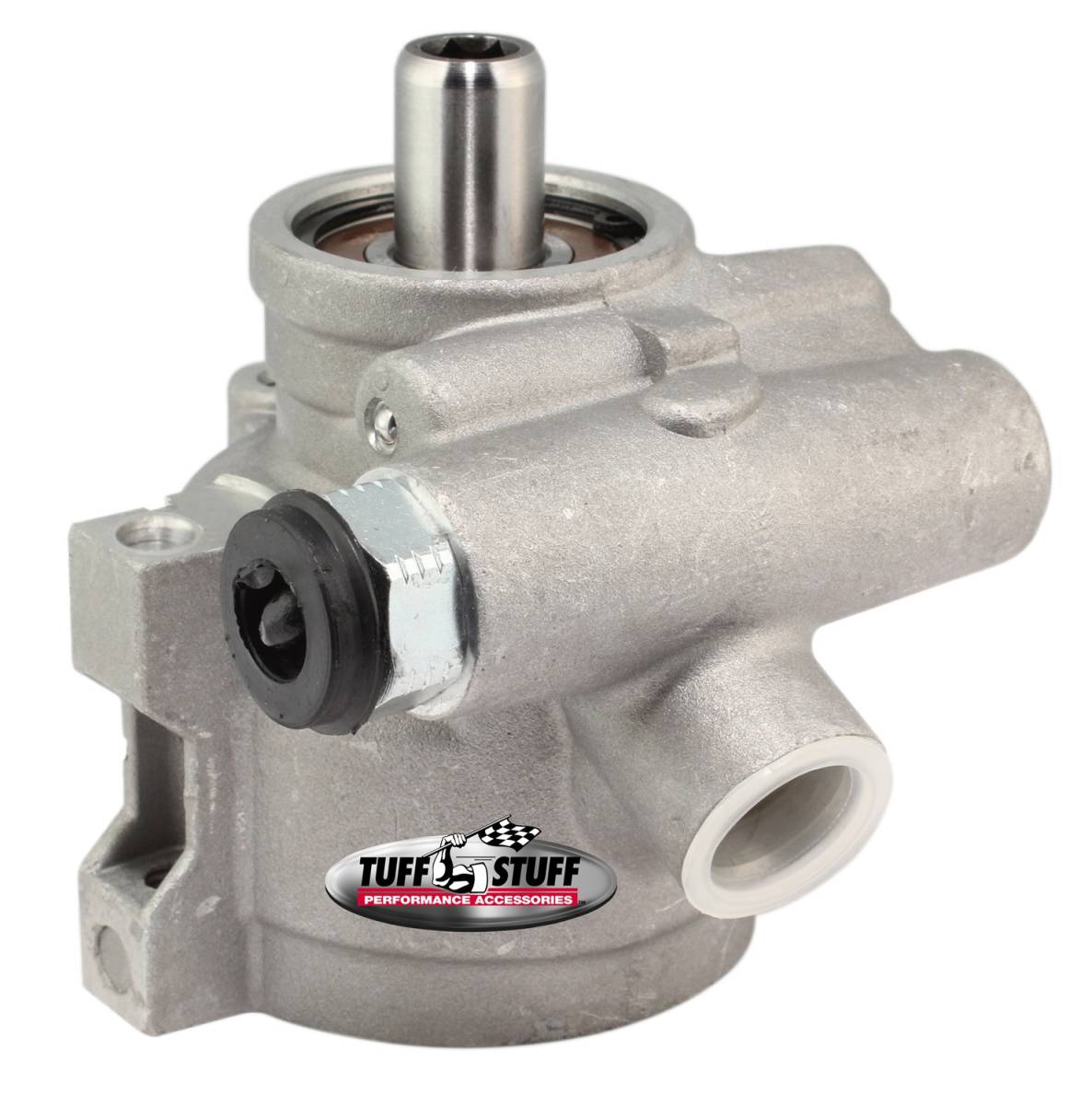 Tuff Stuff Performance - Power Steering Pump; GM Pressure Slip - w/Through Hole Mounting - Bottom Pressure Port - 1200 PSI - 3GPM - Factory Cast PLUS+; 6170AL-7