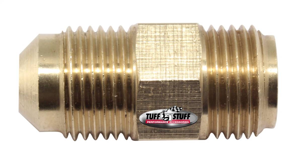Tuff Stuff Performance - Power Steering Hose Fitting; 3/8 in. (5/8-18) Male Inverted Flare x 3/8 in. (5/8-18) Male SAE Flare - Saginaw Pumps; 5557