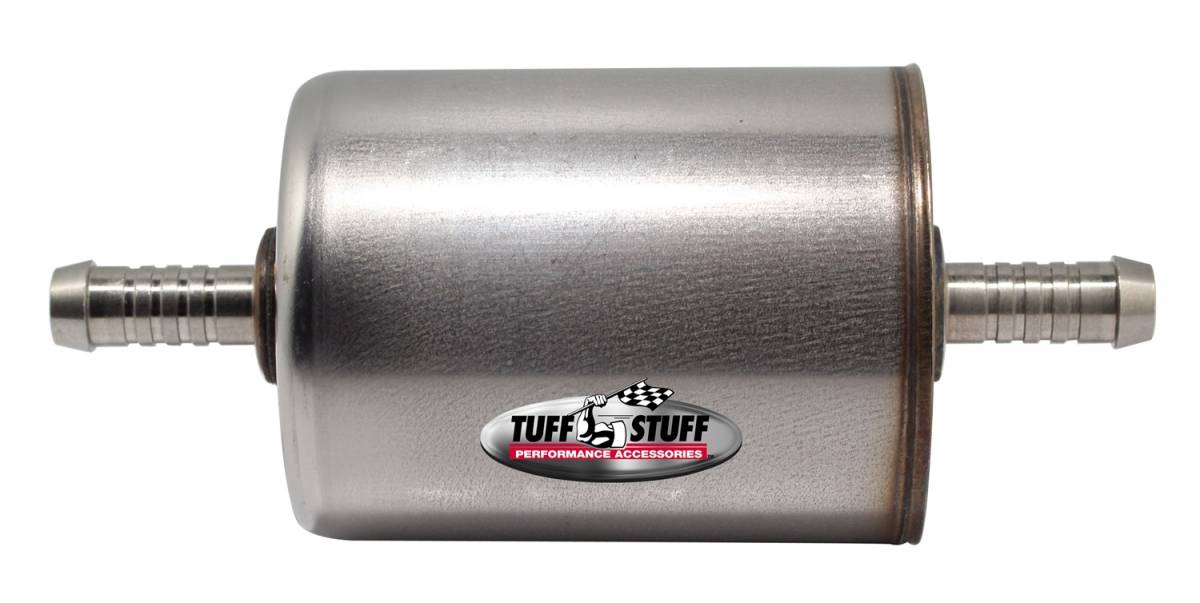 Tuff Stuff Performance - Power Steering Filter; Universal - 3/8 in. Inline Power Steering Filter - Fits 3/8 in. Outside Diameter Line/3/8in. Inside Diameter Hose - Dual Action With Internal Magnet; 5559