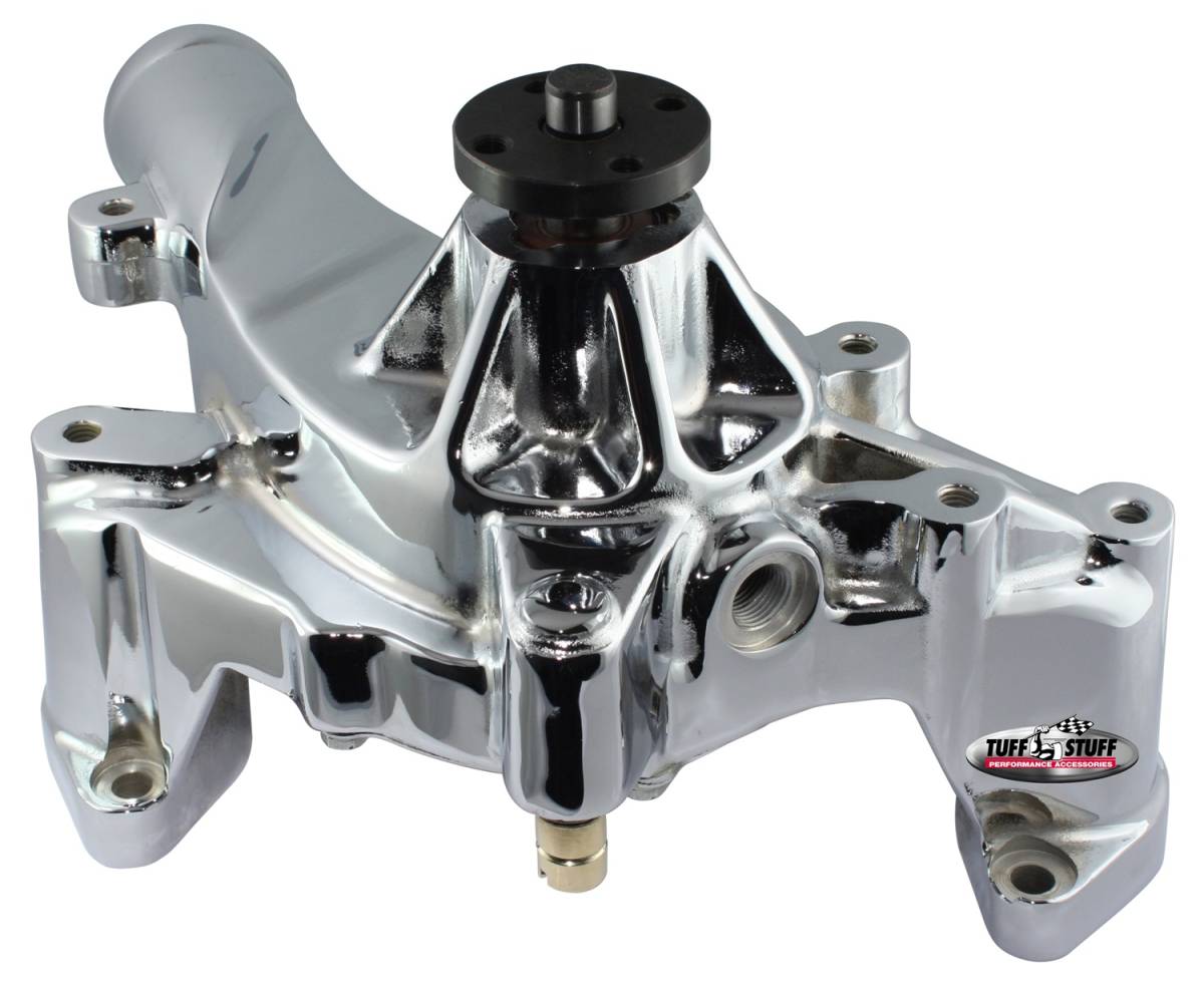 Tuff Stuff Performance - Water Pump; 7.578 in. Hub Height - 5/8 in. Pilot - Aluminum Casting - Polished; 1421AB