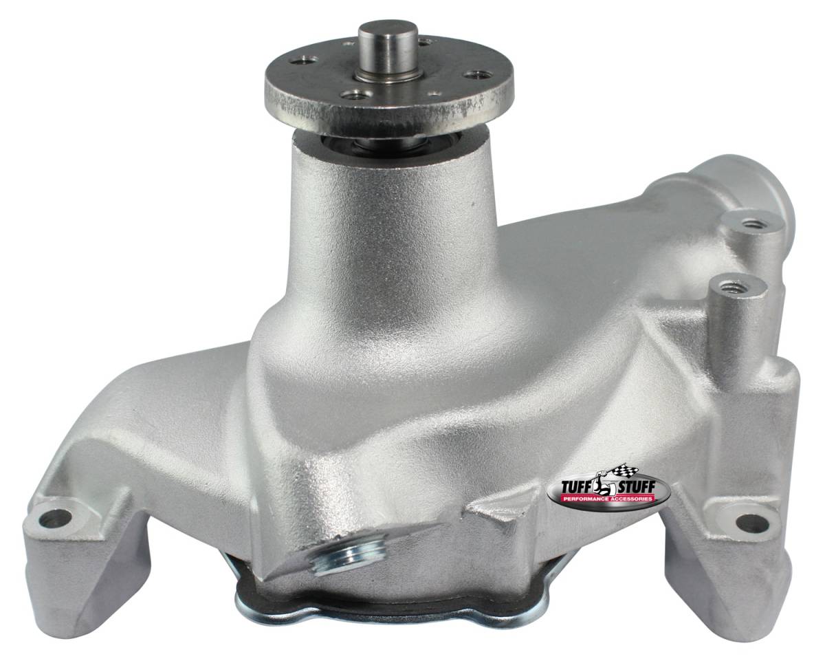 Tuff Stuff Performance - Water Pump; 6.937 in. Hub Height - 5/8 in. Pilot - Long - Reverse Rotation - Flat Smooth Top And Threaded Water Port - As Cast; 1675A