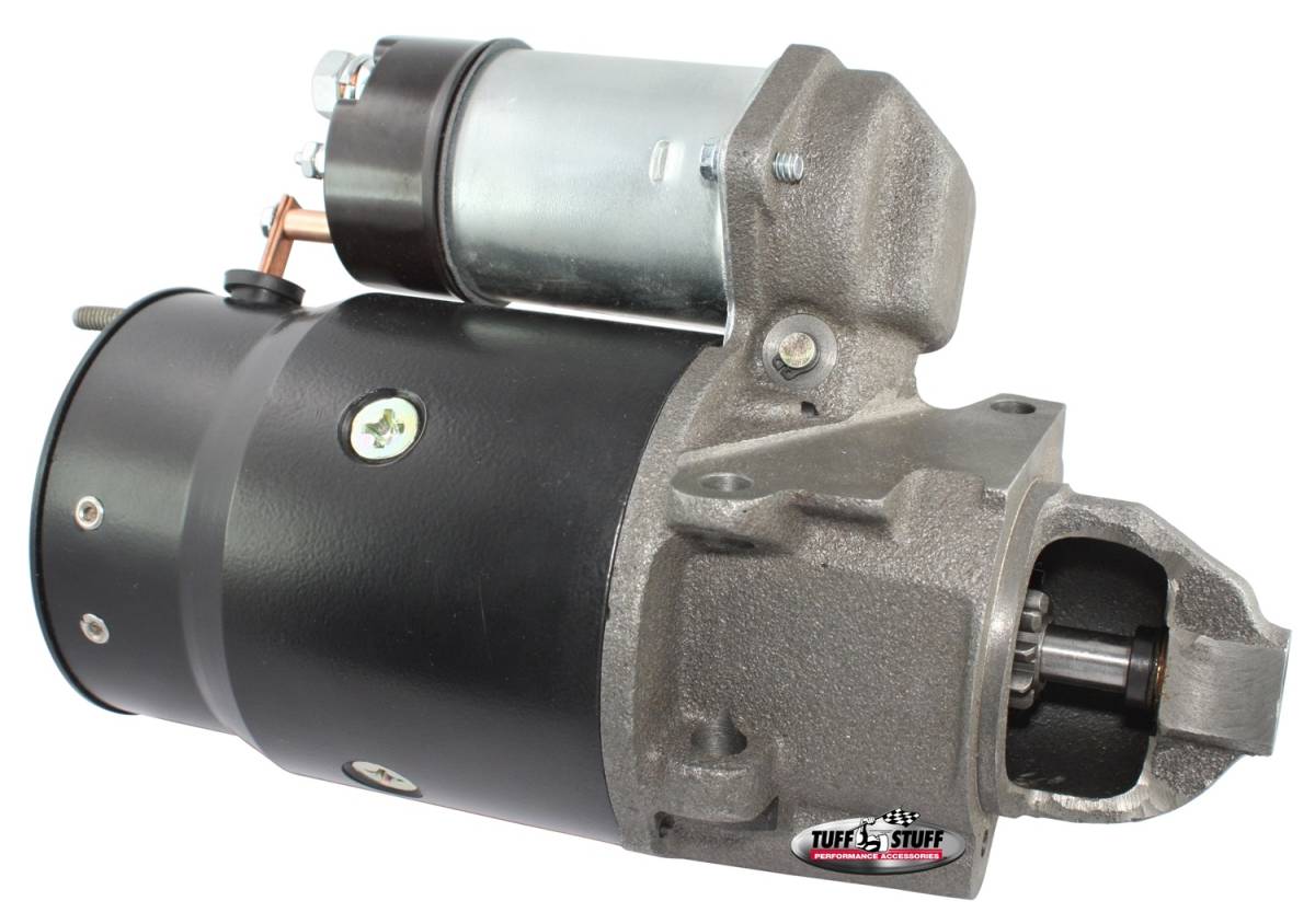 Tuff Stuff Performance - Starter; Full Size - w/Offset Mounting Block - 168 Tooth Flywheel - Cast Iron Nose - Black; 3689B