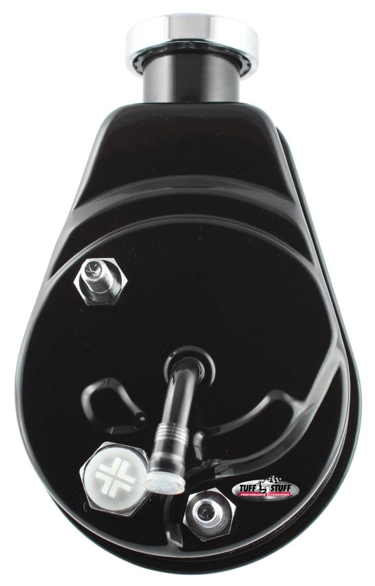 Tuff Stuff Performance - Power Steering Pump; Direct Fit - 3/4 in. Press Fit Shaft - M10x1.5 Mounting - Black; 6177B