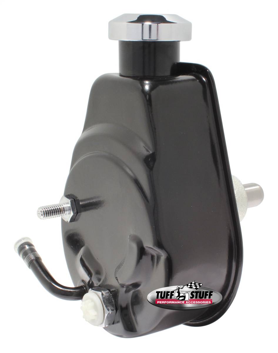 Tuff Stuff Performance - Power Steering Pump; Direct Fit - 3/4 in. Press Fit Shaft - M10x1.5 Mounting - Black; 6179B