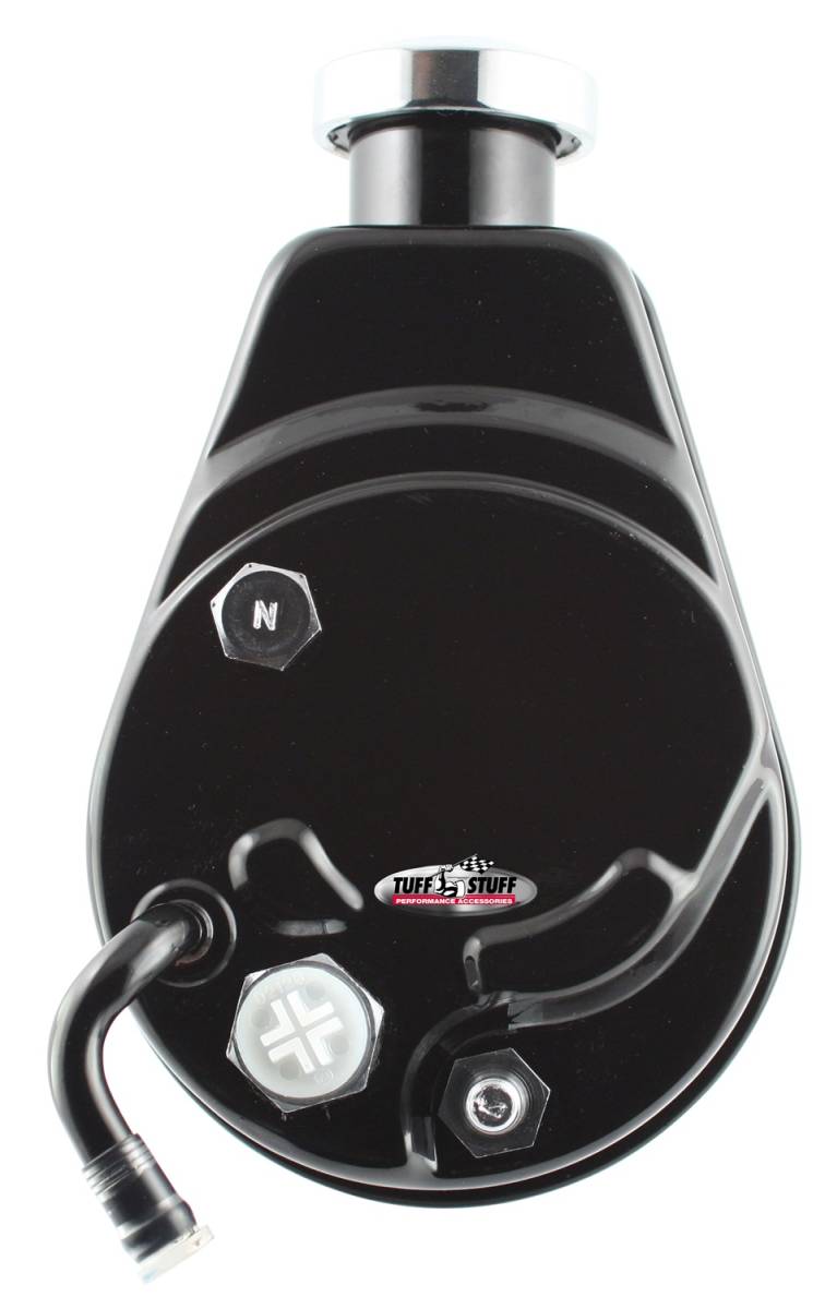Tuff Stuff Performance - Power Steering Pump; Direct Fit - 5/8 in. Keyed Shaft - 3/8 in.-16 Mounting - Black; 6183B