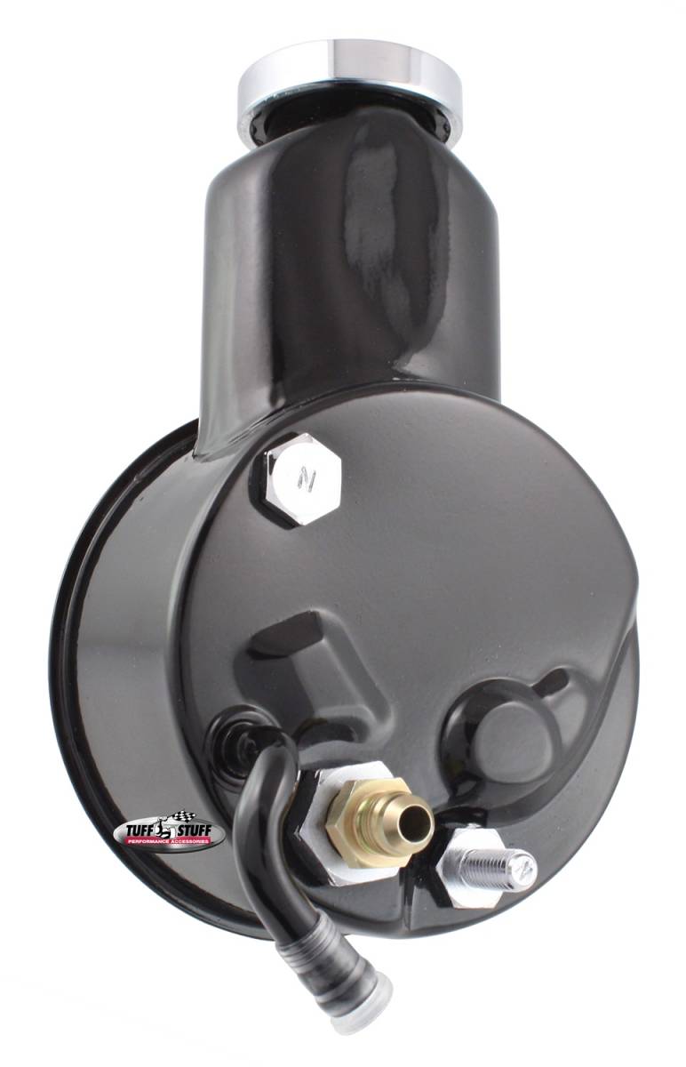 Tuff Stuff Performance - Power Steering Pump; Direct Fit - 5/8 in. Keyed Shaft - 3/8 in.-16 Mounting - Black; 6191B