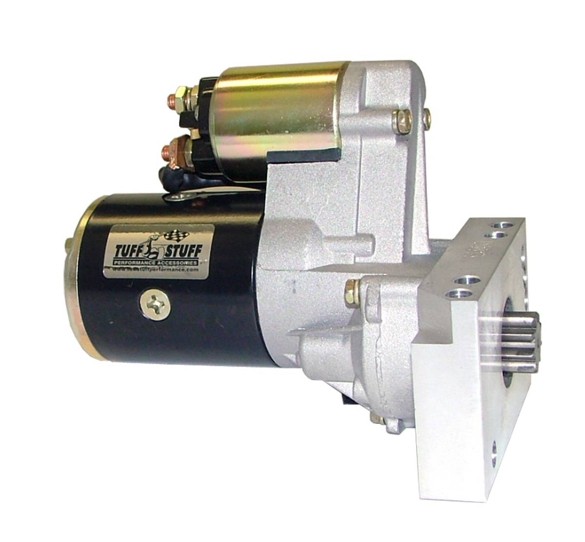 Tuff Stuff Performance - Starter; 1.4 KW - 1.9 HP - w/Straight Mounting Block - 153 Or 168 Tooth Flywheel - Black; 6584B