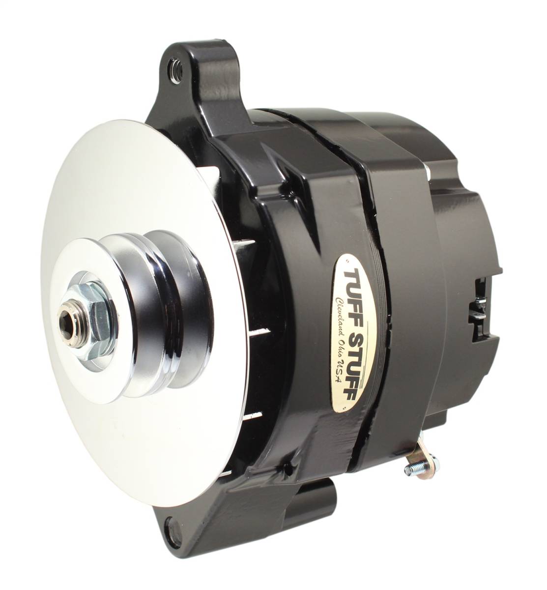 Tuff Stuff Performance - Alternator; 100 AMP - OEM Wire - V Groove Pulley - Black; 7078NG