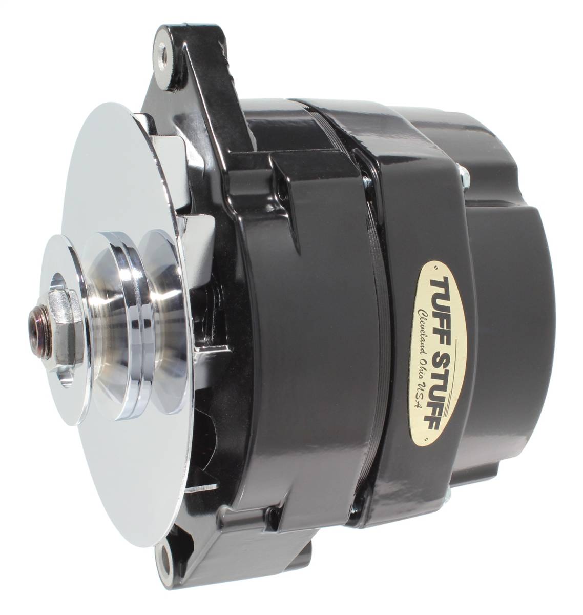 Tuff Stuff Performance - Alternator; 80 AMP - OEM Wire - 10si Case - V Groove Pulley - External Regulator - Black - Must Be Used With An External Solid State Voltage Regulator; 7102NF