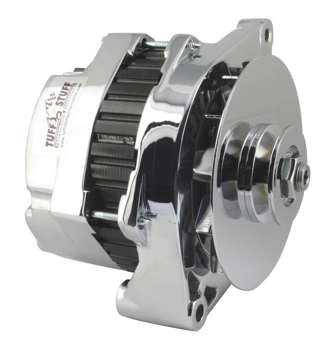 Tuff Stuff Performance - Alternator; 170 AMP - Incl. Pigtail/OEM Wiring - V Groove Pulley - Chrome; 7290NA