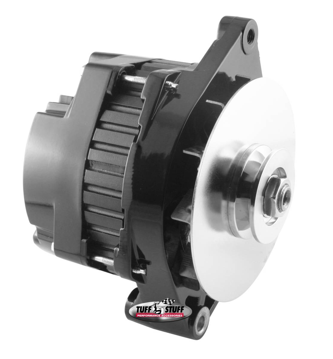 Tuff Stuff Performance - Alternator; 170 AMP - Incl. Pigtail/OEM Wiring - V Groove Pulley - Black; 7290NB
